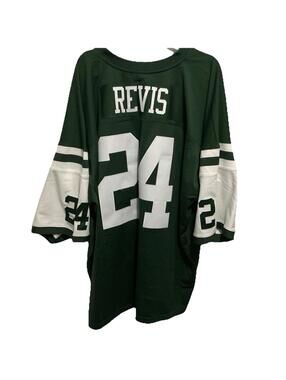 Men's Mitchell & Ness Darrelle Revis Green New York Jets Legacy Jersey 5XL